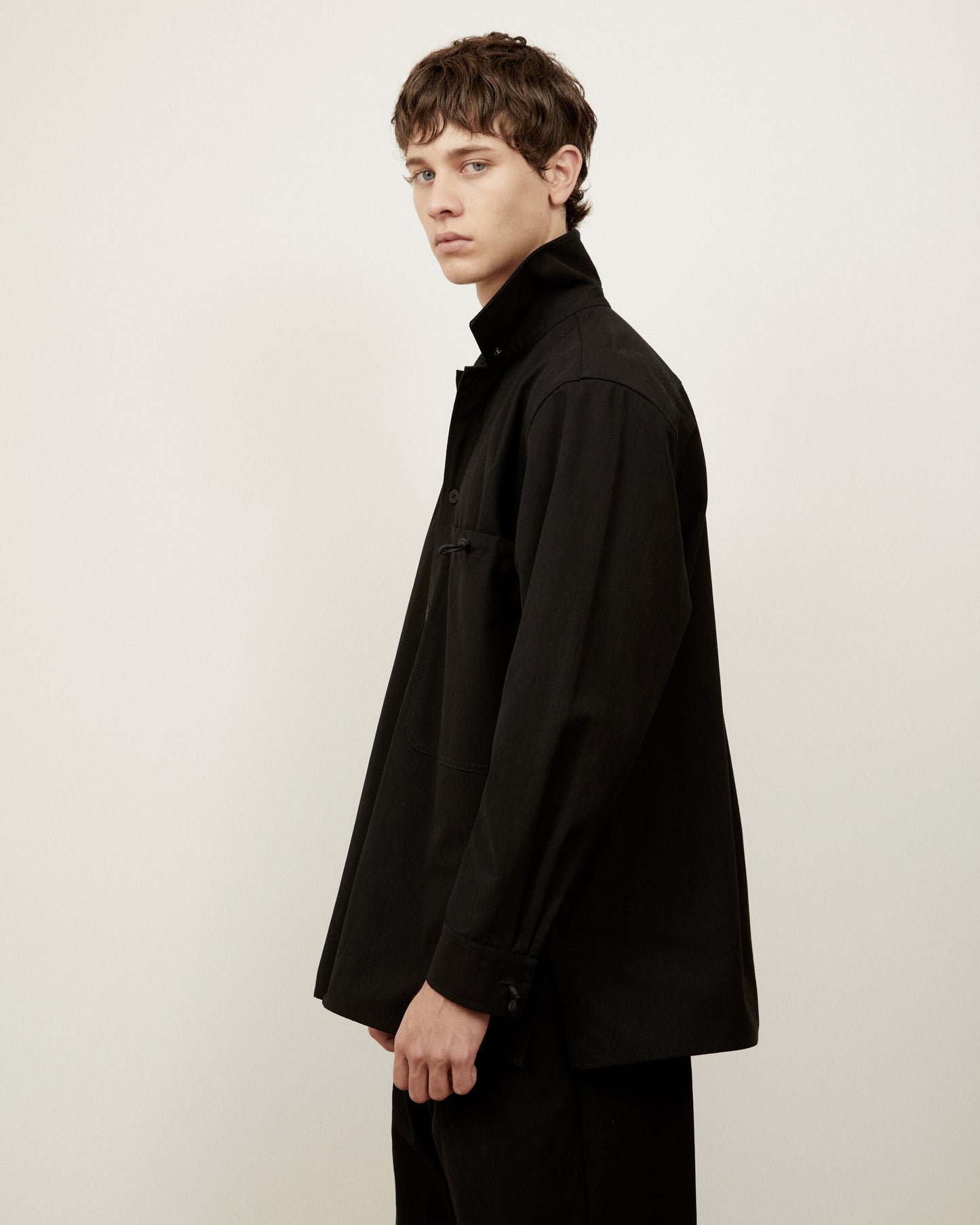 Canvas Shirt Jacket • Black