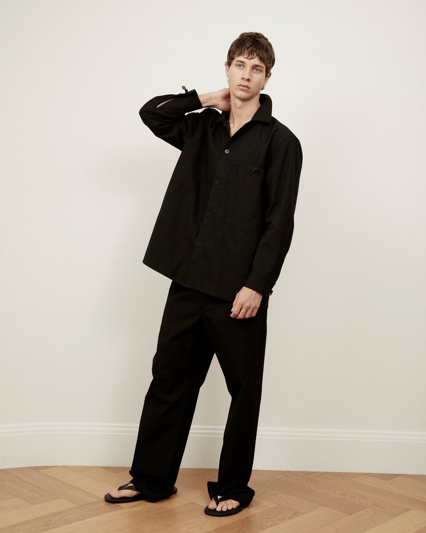 Canvas Shirt Jacket • Black