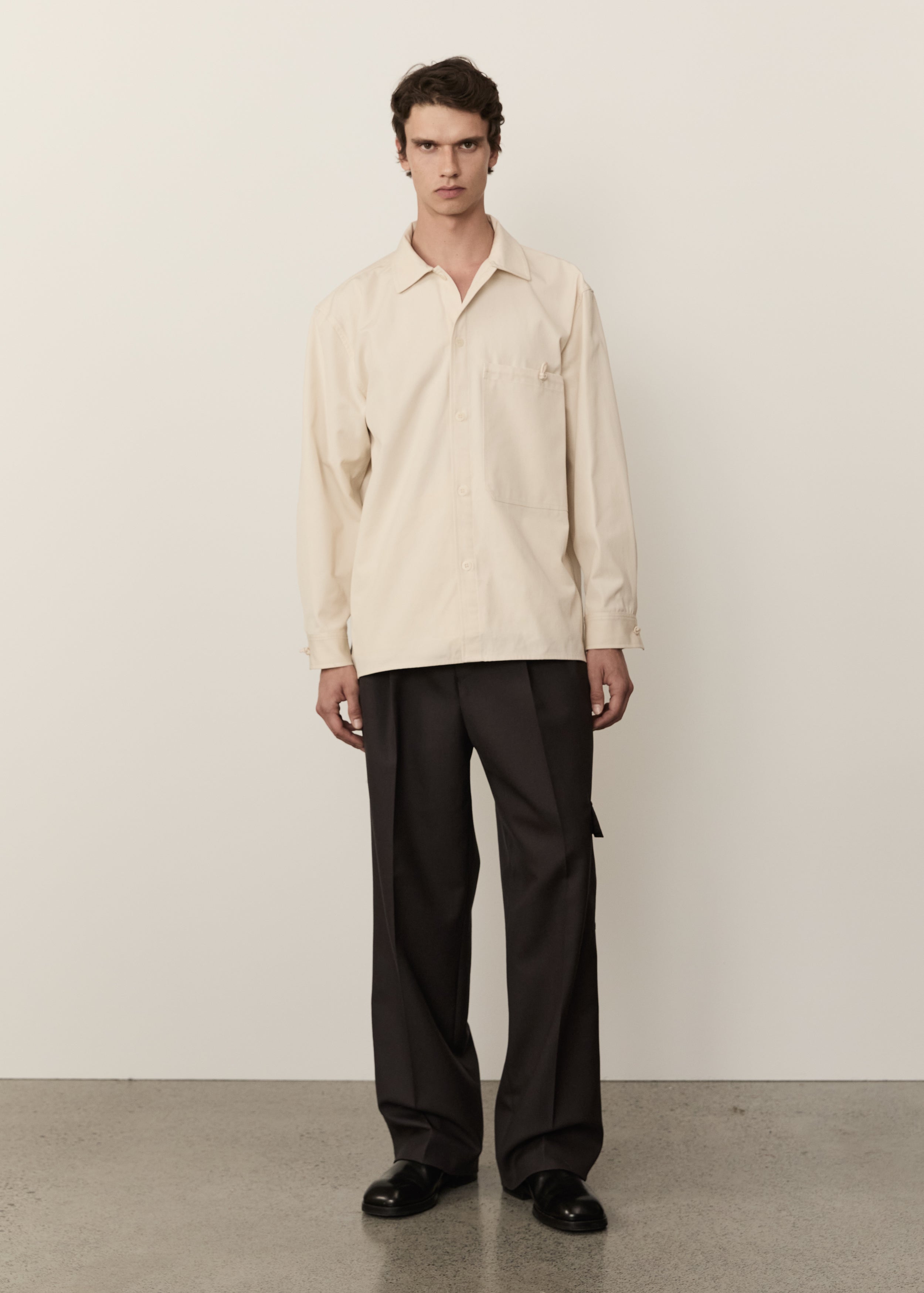 Canvas Shirt Jacket • Natural – MORROW