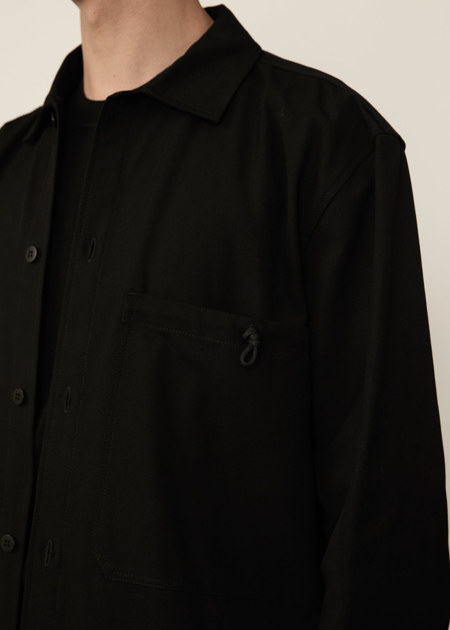 Canvas Shirt Jacket • Black