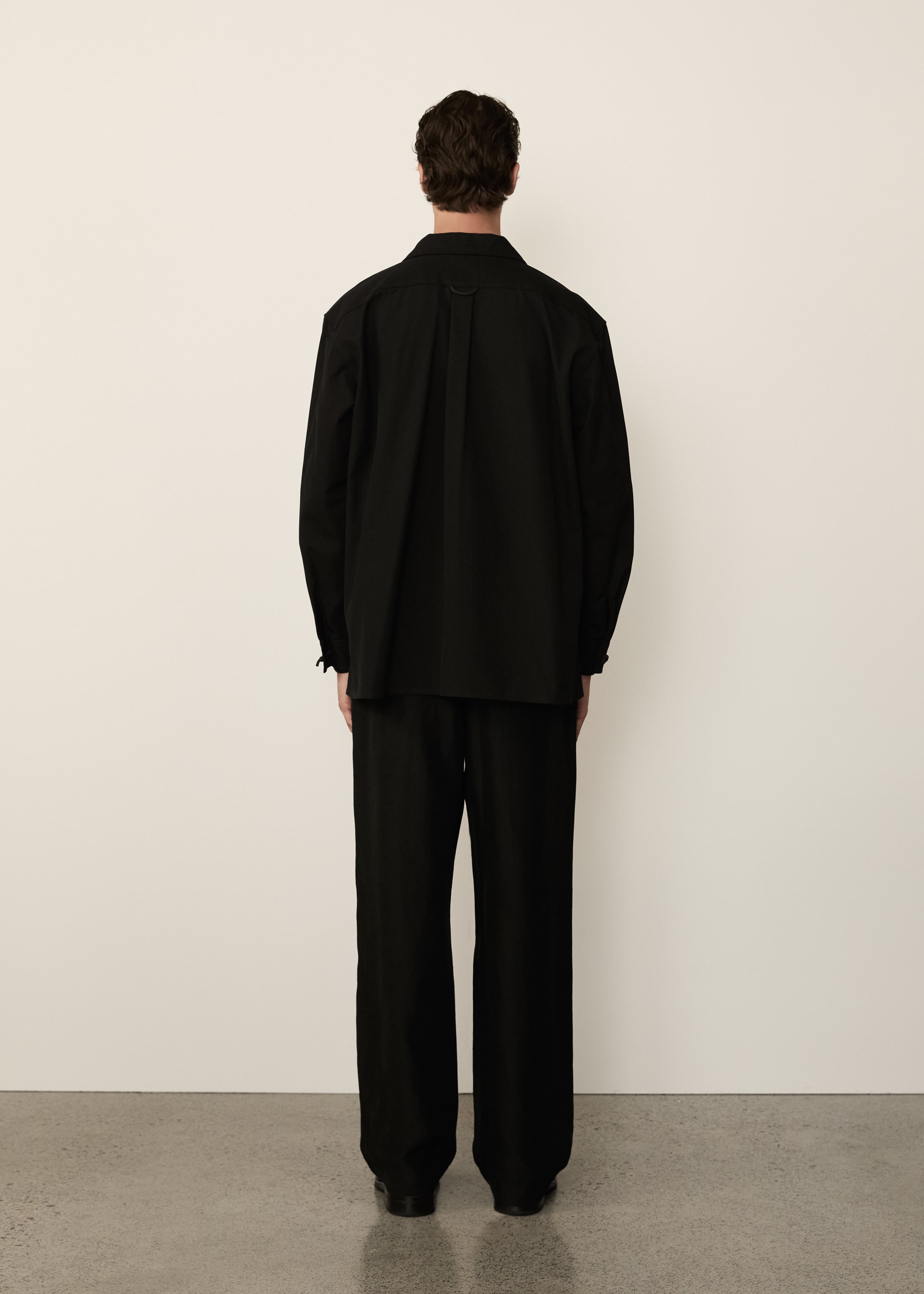 Canvas Shirt Jacket • Black