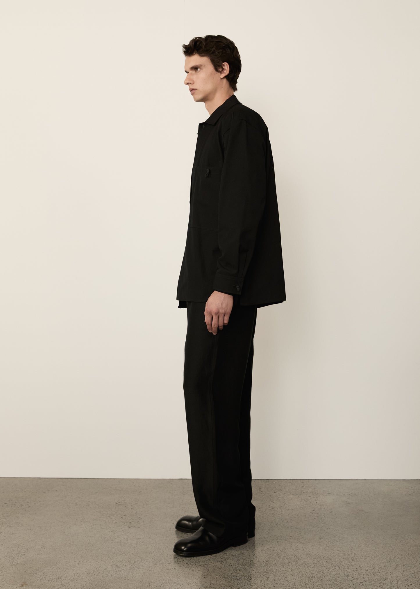 Canvas Shirt Jacket • Black