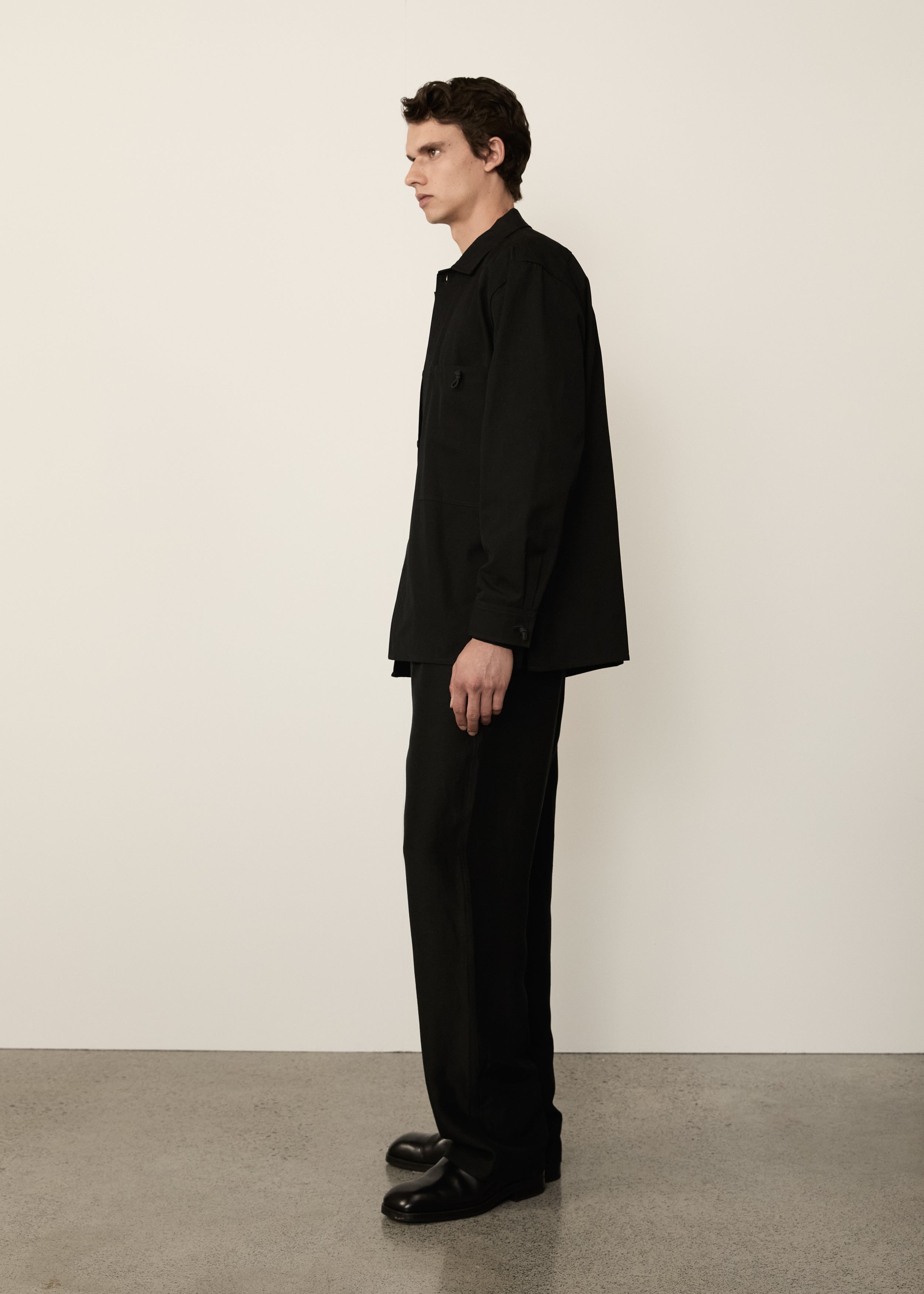 Canvas Shirt Jacket • Black