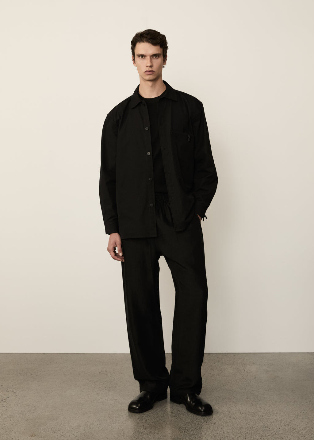 Canvas Shirt Jacket • Black