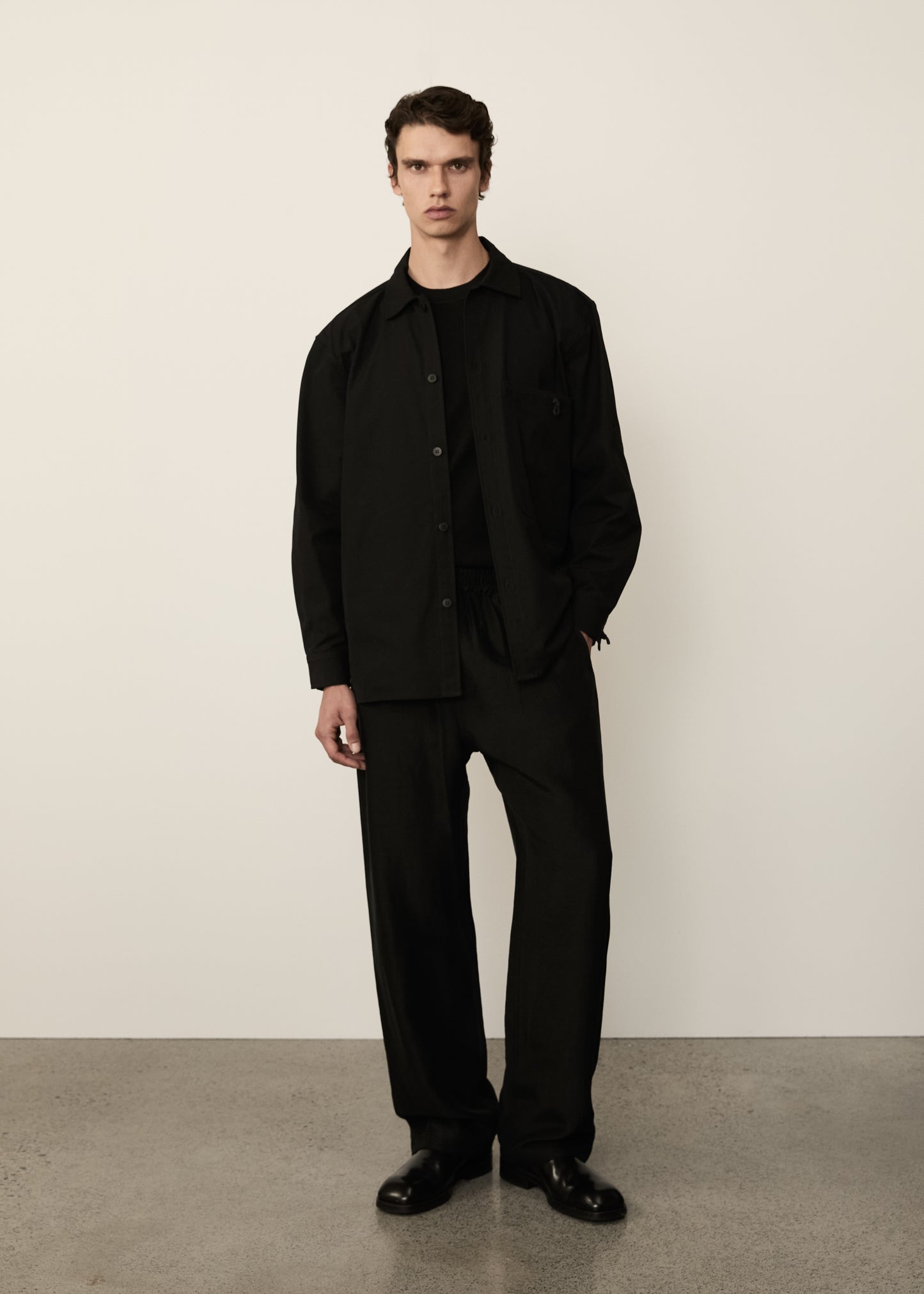Canvas Shirt Jacket • Black