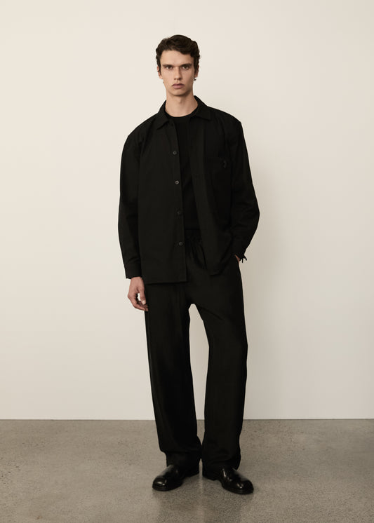 Canvas Shirt Jacket • Black