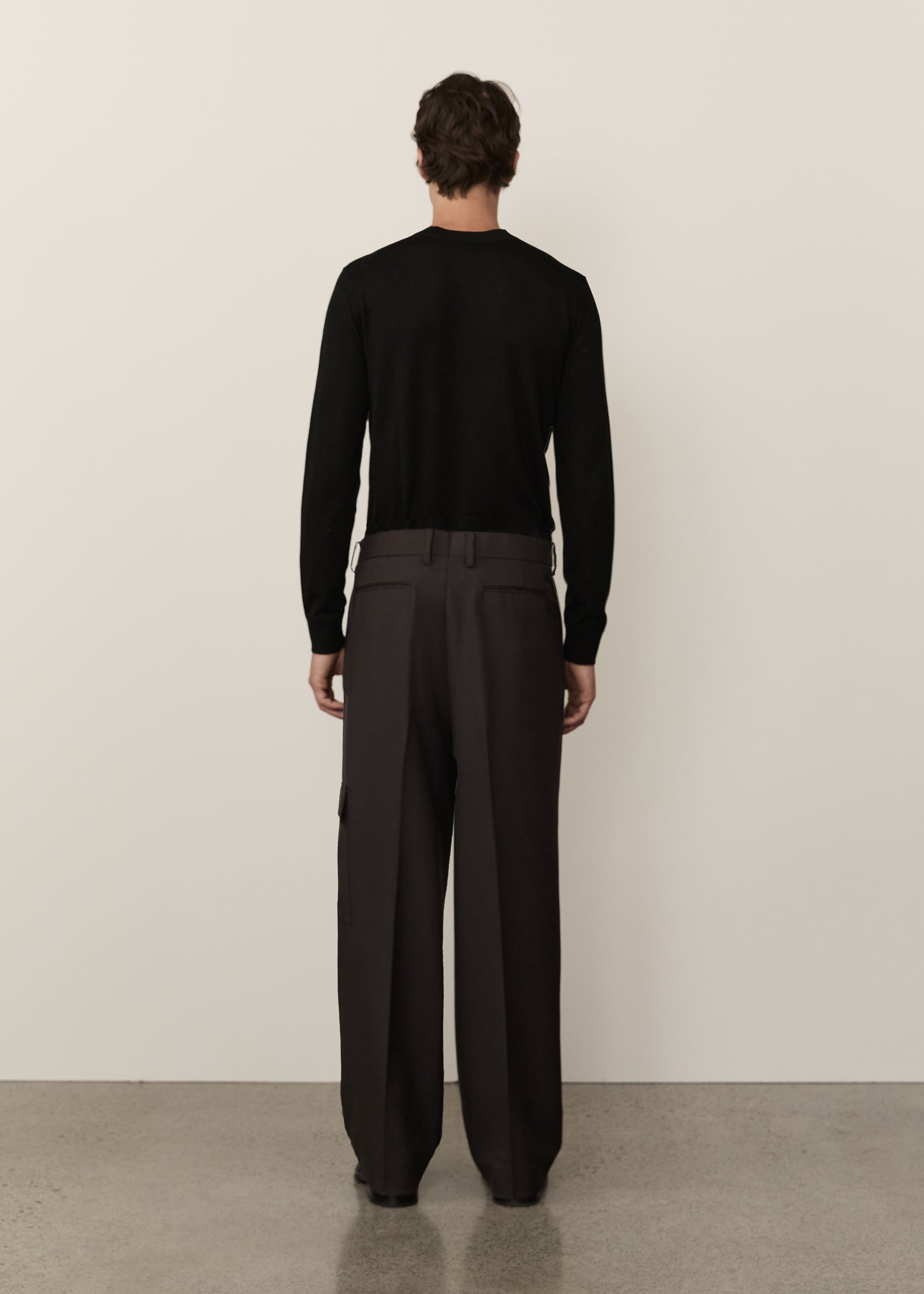 Wool Cargo Trouser • Plum Ash
