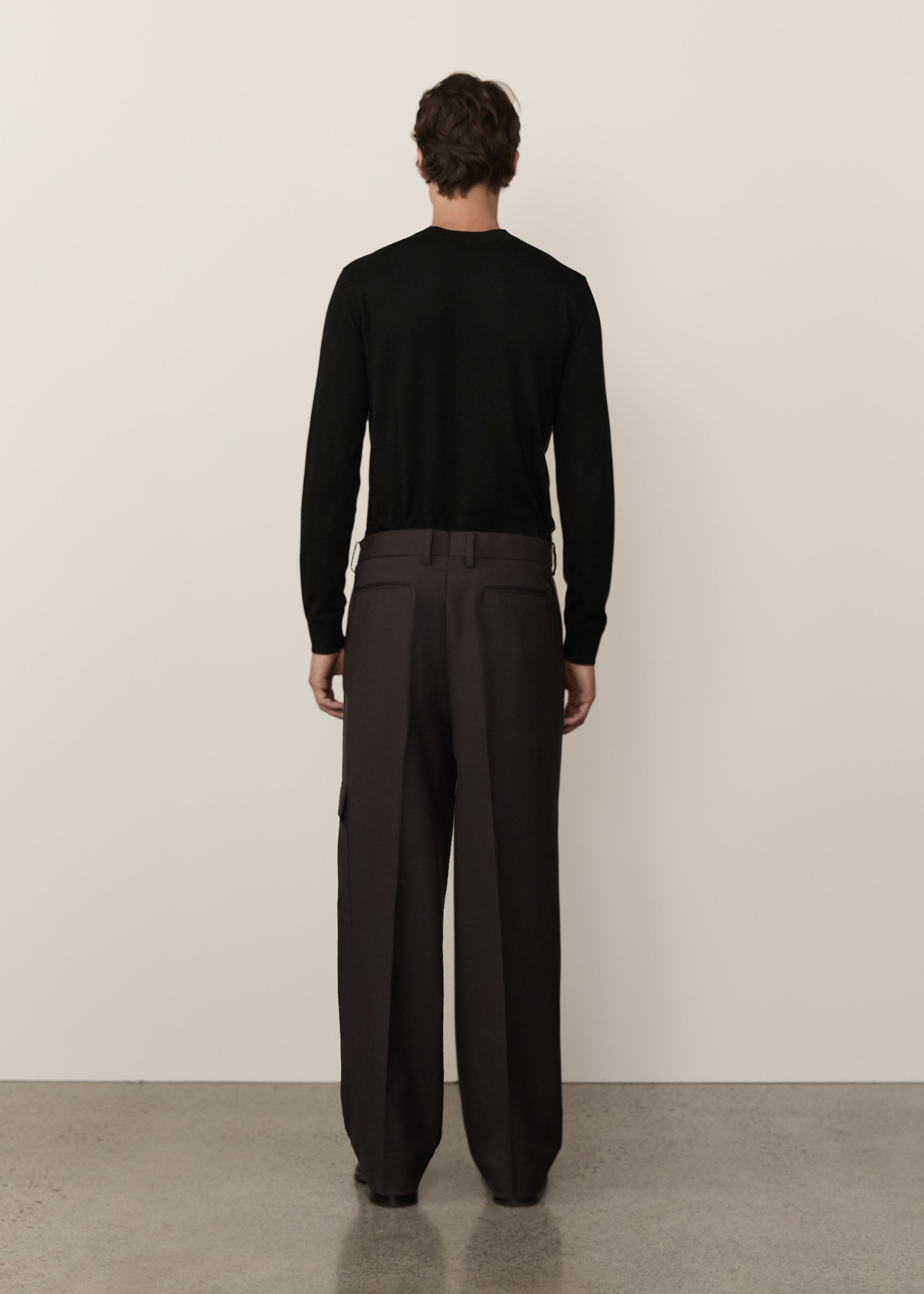 Wool Cargo Trouser • Plum Ash