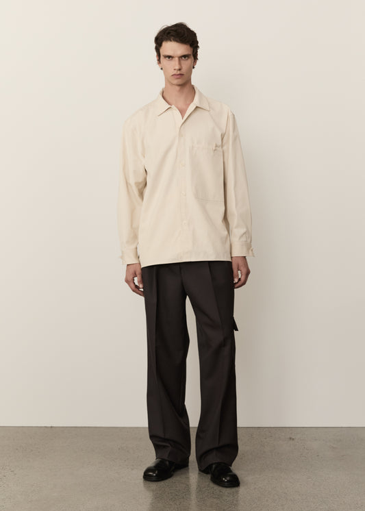 Canvas Shirt Jacket • Natural
