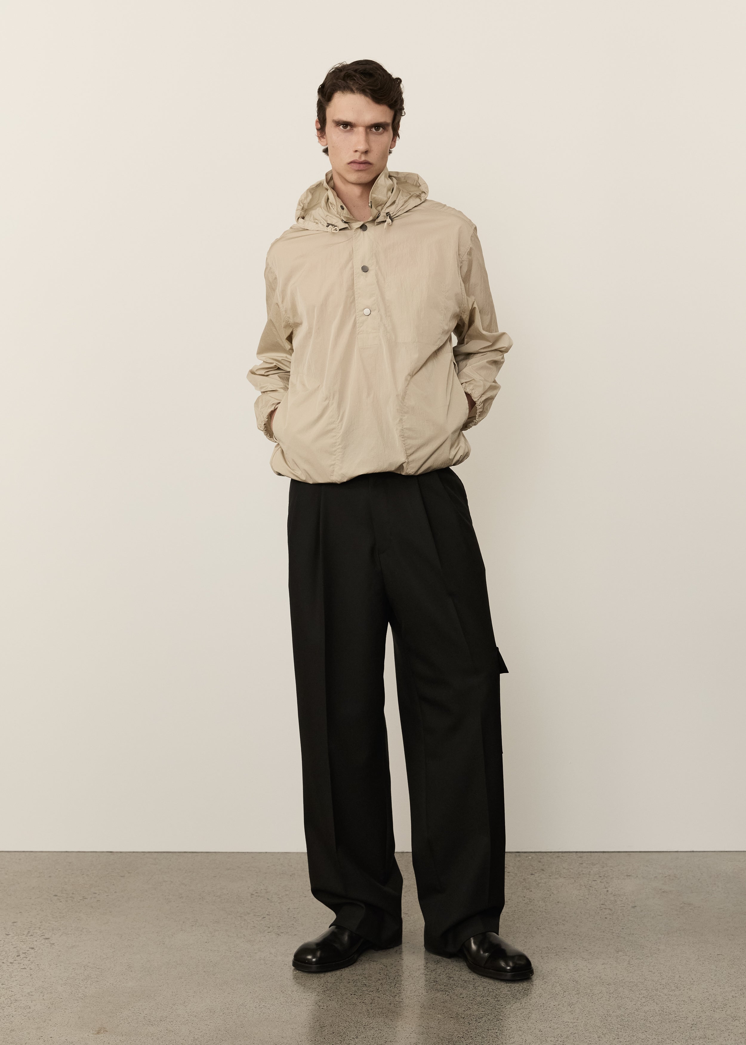 Wool Cargo Trouser • Black